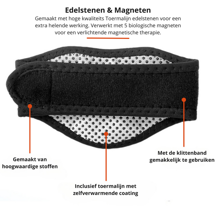 Comfortabele neksteun met magneettherapie voor ontspanning en verzorging
