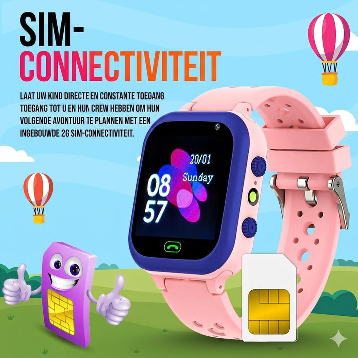 Kinder GPS Horloge - Waterdicht | Videobellen | Veiligheid
