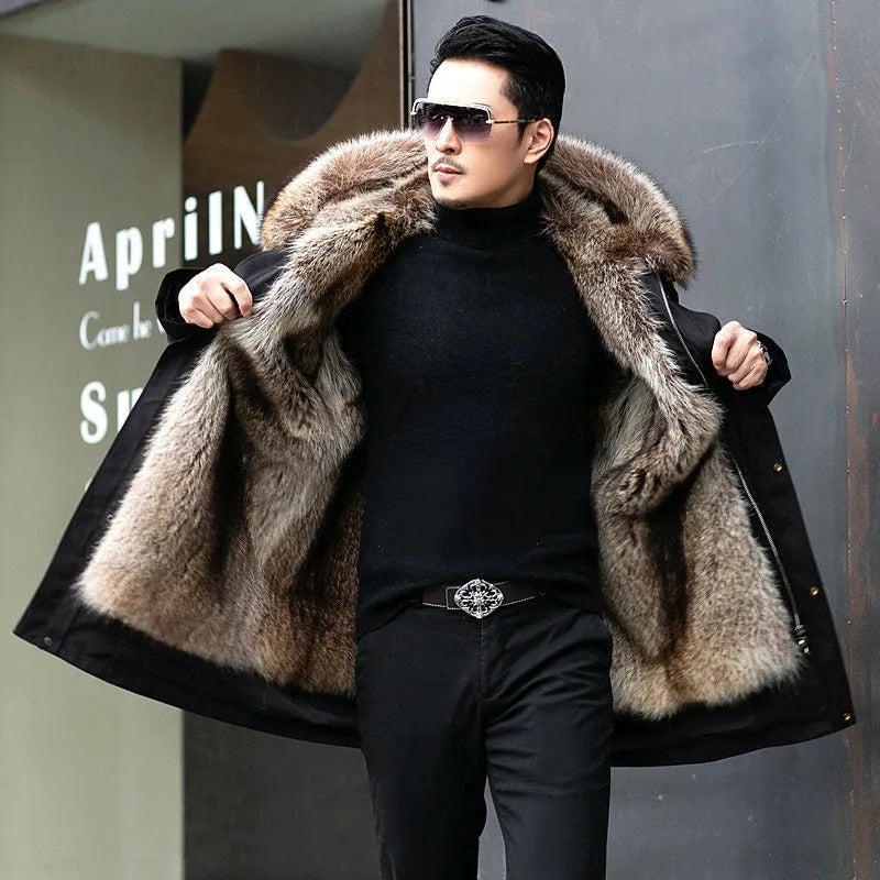 Warme, stijlvolle heren winterparka, gevoerd voor optimale bescherming tegen kou. Ideaal als casual buitenjas.