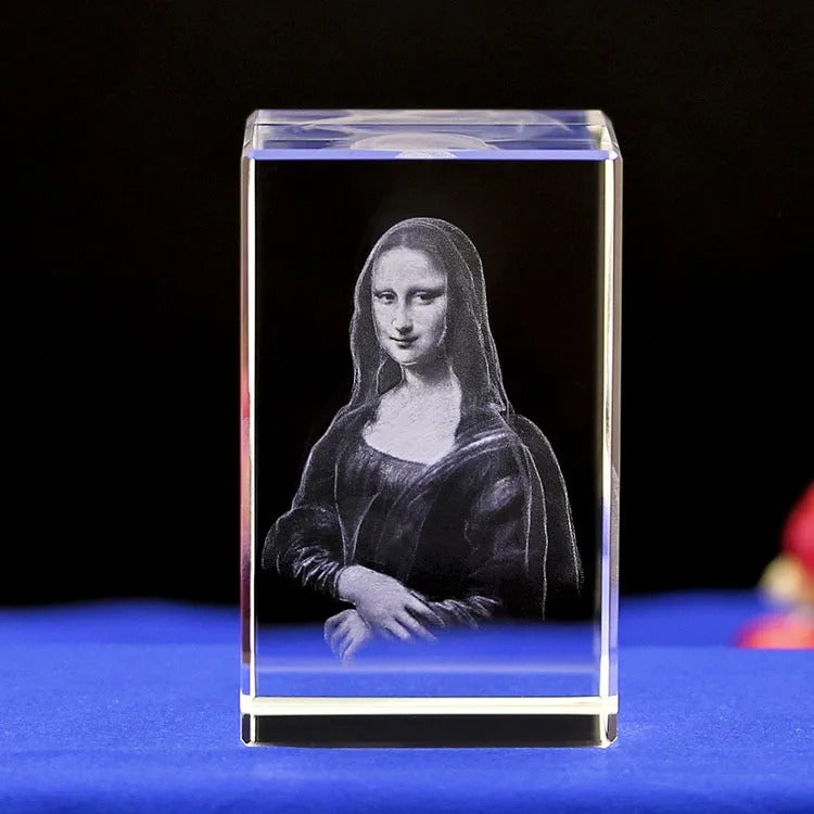 Gepersonaliseerd Kristallen Fotoblok | 2D & 3D Lasergravure Cadeau