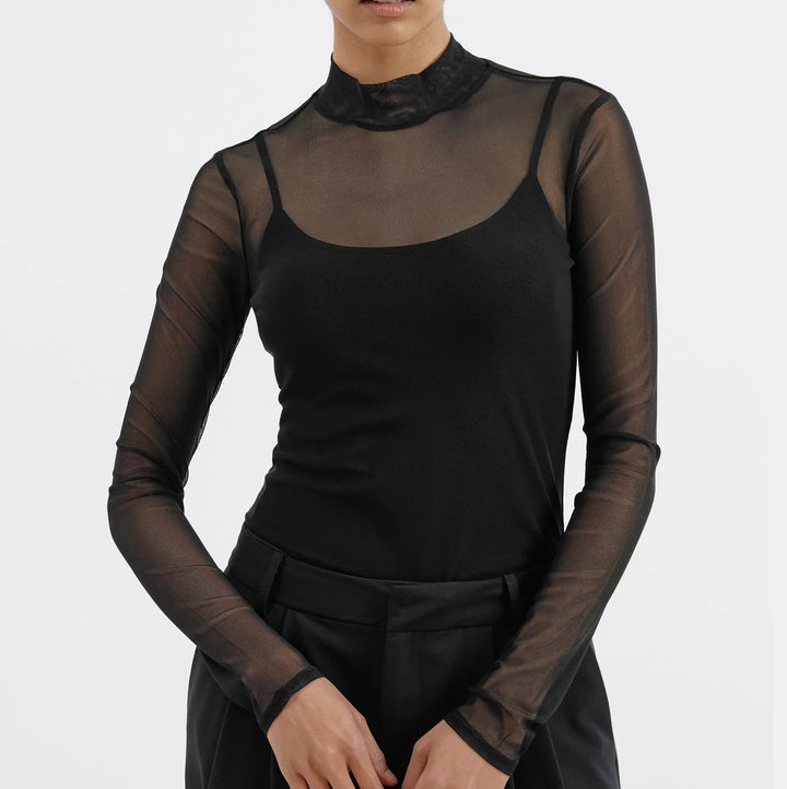 Dames Transparante Top Tyla | Elegant & Trendy voor Elke Gelegenheid