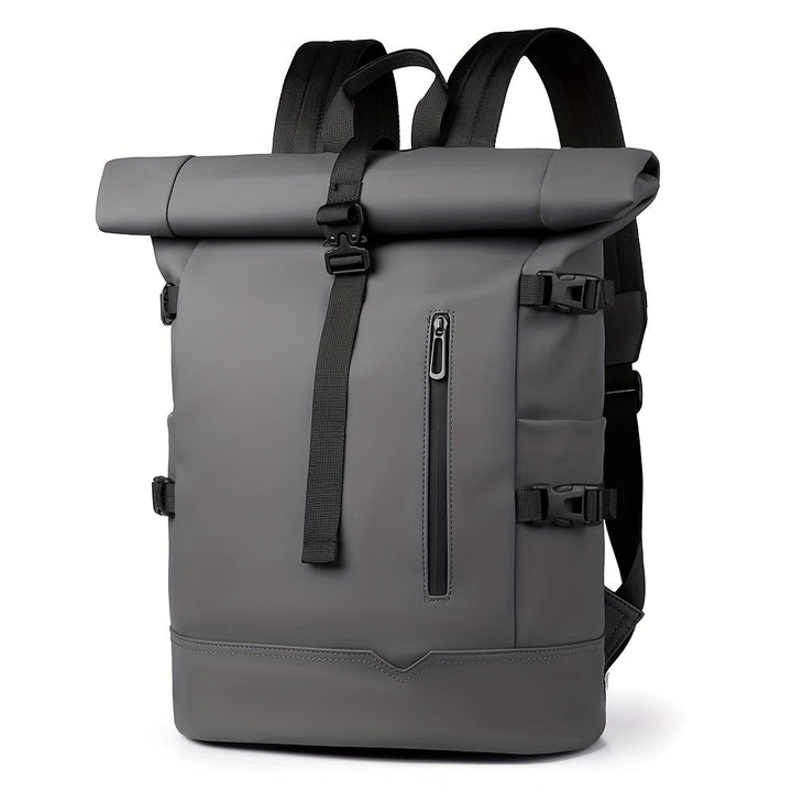 Waterdichte heren rugzak met laptopvak, USB-aansluiting en ergonomisch design voor dagelijks gebruik.
