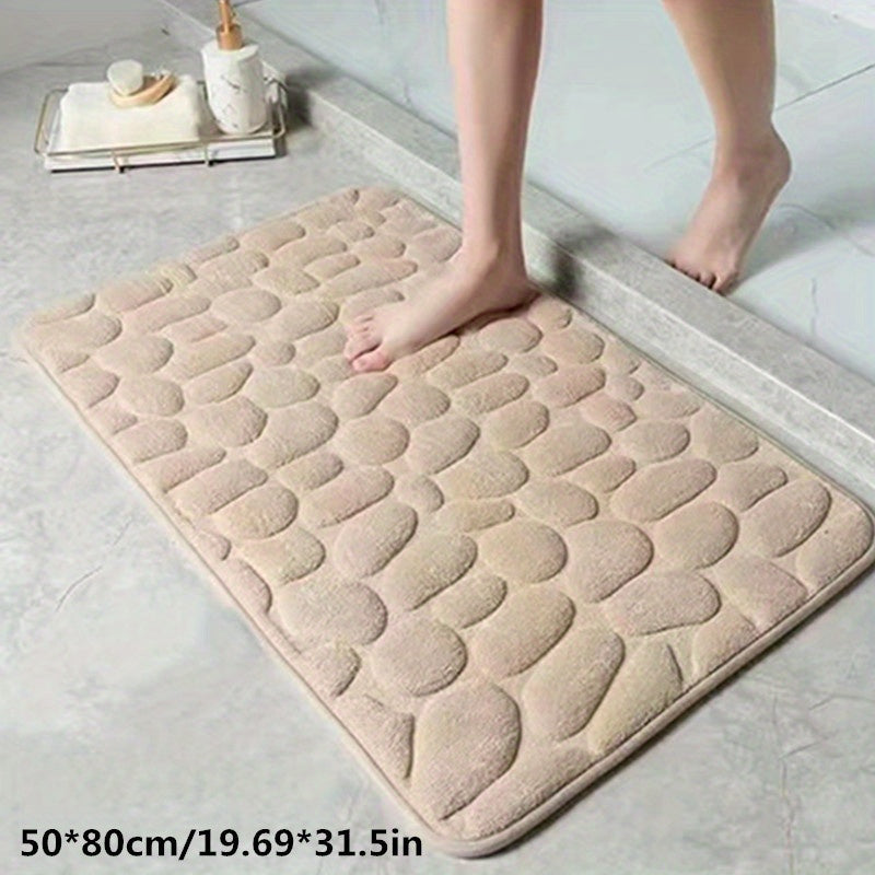 Zacht absorberende badkamer mat voor optimaal comfort na het douchen
