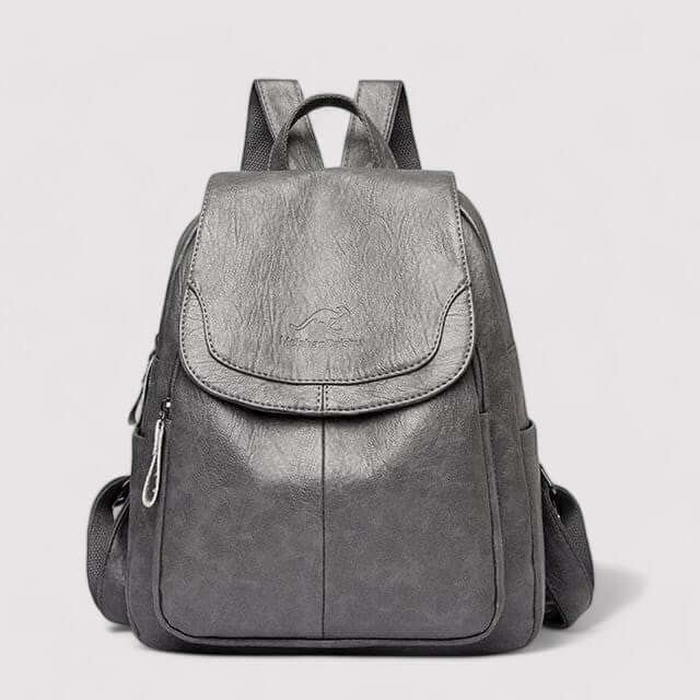 Detailopname van duurzaam materiaal en rits op diefstalbestendige tas