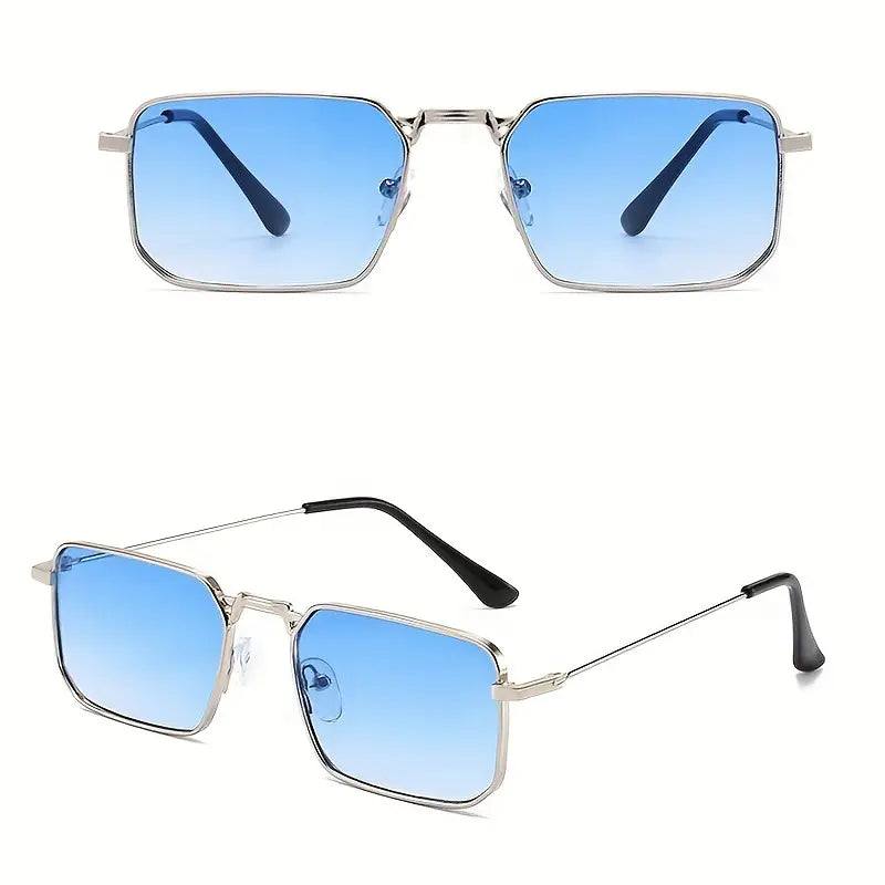 Unisex zonnebril, trendy montuur met hoge UV-bescherming, gemaakt van lichtgewicht legering en polycarbonaat.
