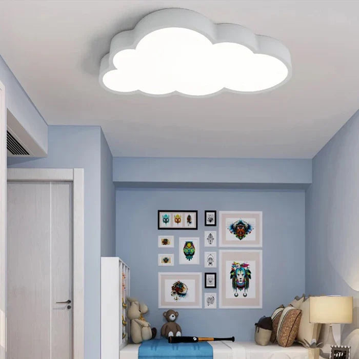 Moderne kinderkamer decoratie: CloudLight LED plafondlamp in dromerig wolk design. Stijlvolle verlichting.