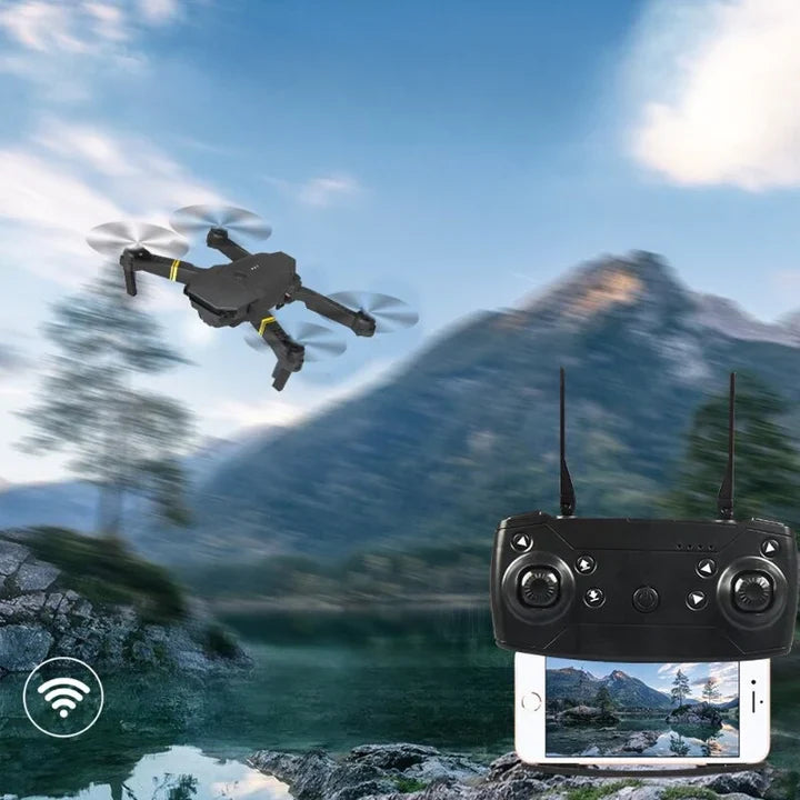 Gebruiksvriendelijke 4K drone met dubbele camera voor adembenemende HD luchtfoto's, ideaal voor beginners.