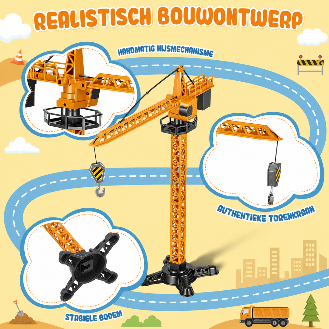 Bouwplaats Speelset | Creativiteit en Educatief Spel voor Kinderen