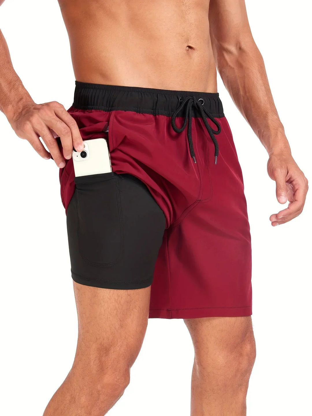 Heren sneldrogende zwembroek voor optimaal comfort. Ademend polyester, perfect voor strand, zwemmen of zomerse activiteiten.