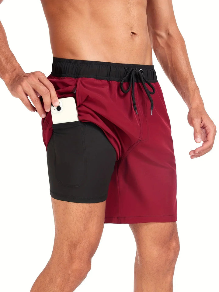 Heren sneldrogende zwembroek voor optimaal comfort. Ademend polyester, perfect voor strand, zwemmen of zomerse activiteiten.