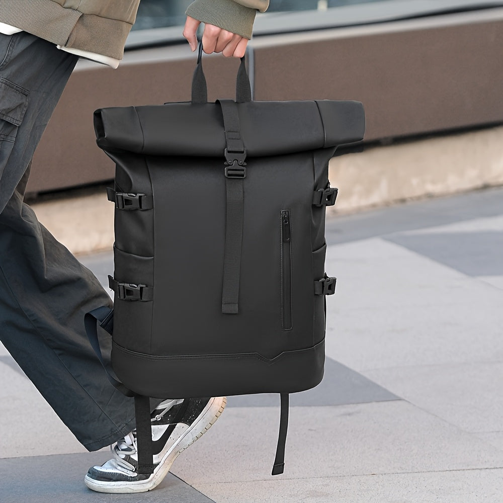 Veelzijdige waterdichte heren rugzak, perfect als schooltas, werktas of dagrugzak met laptopvak.
