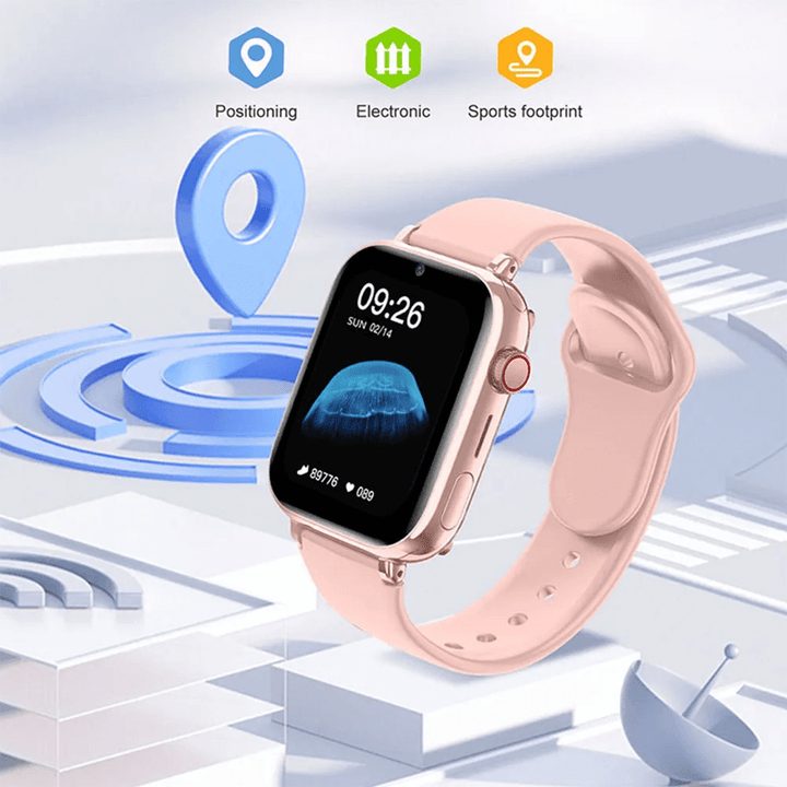 Kinder smartwatch in het zwart met 4G en gps voor optimale kinderveiligheid