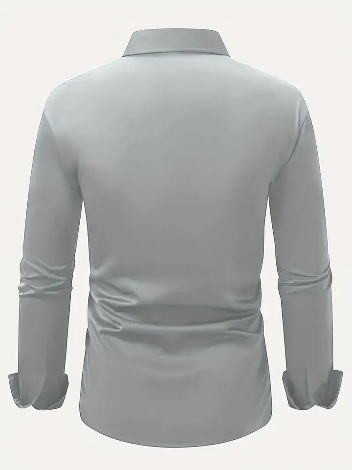 Geel heren overhemd Sam met lange mouwen. Vrolijke, casual mode voor de moderne man.