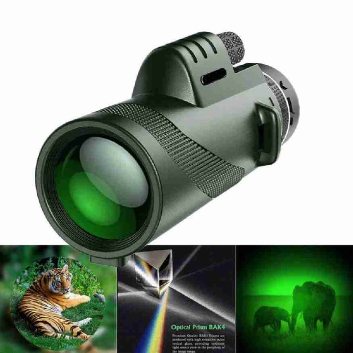 Veelzijdige monoculaire voor wandelen, sport en vogelspotten, met 600x zoom en heldere HD optiek.