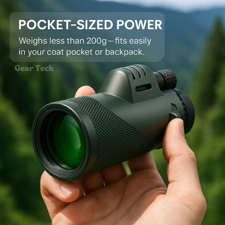 Krachtige 600x Ultra-Zoom monoculaire, ideaal voor het observeren van verafgelegen landschappen.