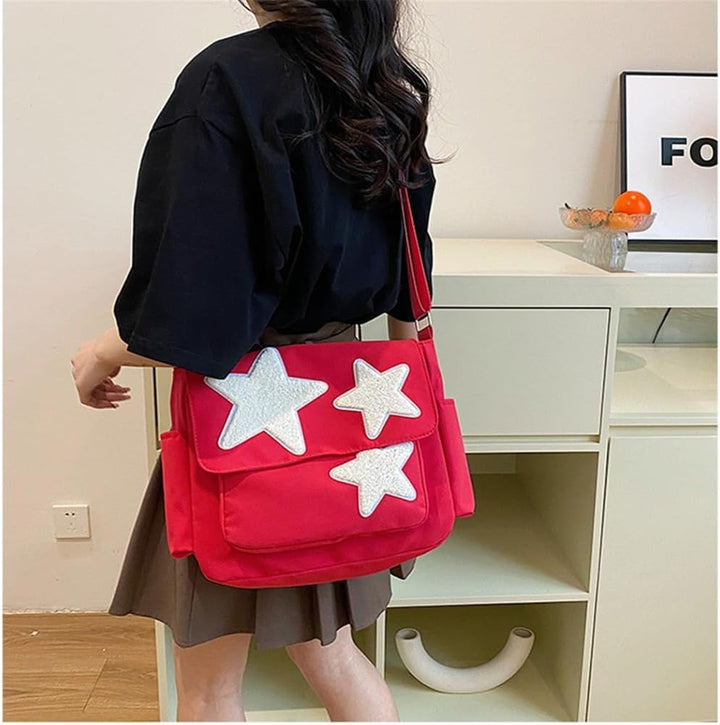 Dames Messenger Tas met Sterrenprint - Stijlvol & Praktisch
