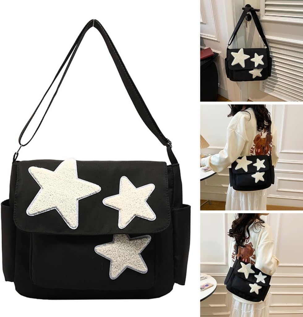 Dames Messenger Tas met Sterrenprint - Stijlvol & Praktisch