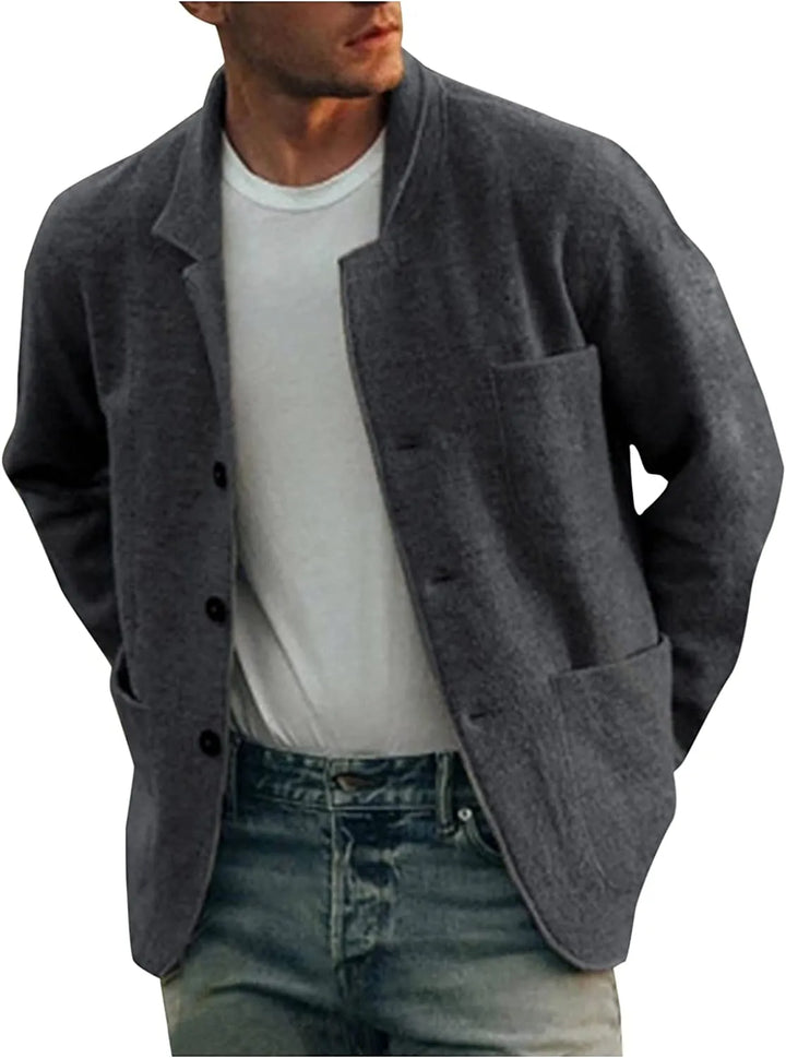 Moderne casual blazer voor heren, een veelzijdige jas die stijl en comfort combineert voor smart casual outfits.