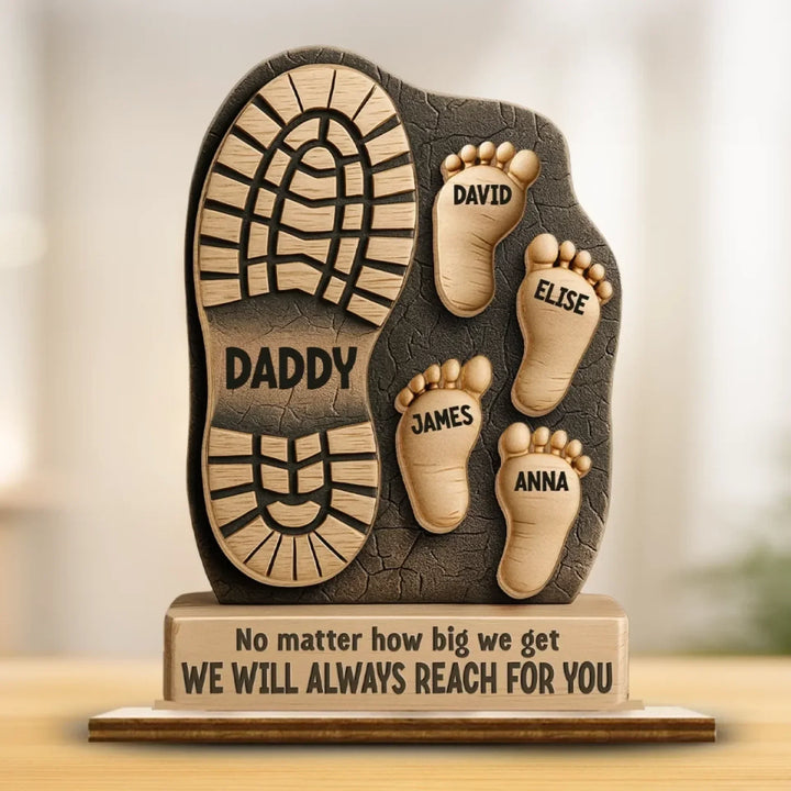 Betekenisvolle houten plaquette; perfect vaderdag cadeau of verjaardagscadeau voor opa, met persoonlijke boodschap.