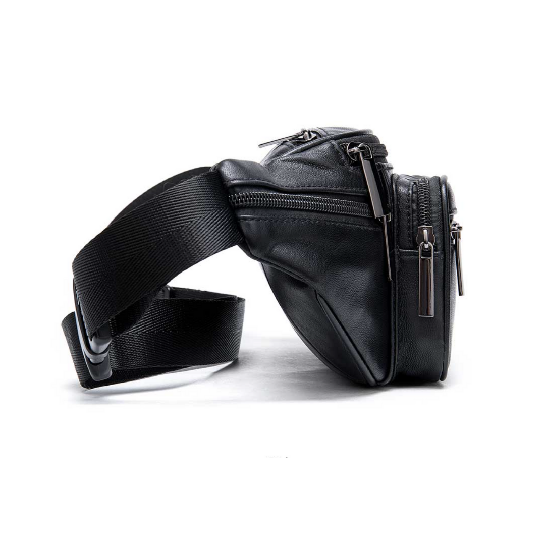 Elegante leren schoudertas, speciaal voor heren. Een stijlvol en functioneel accessoire voor elke gelegenheid.