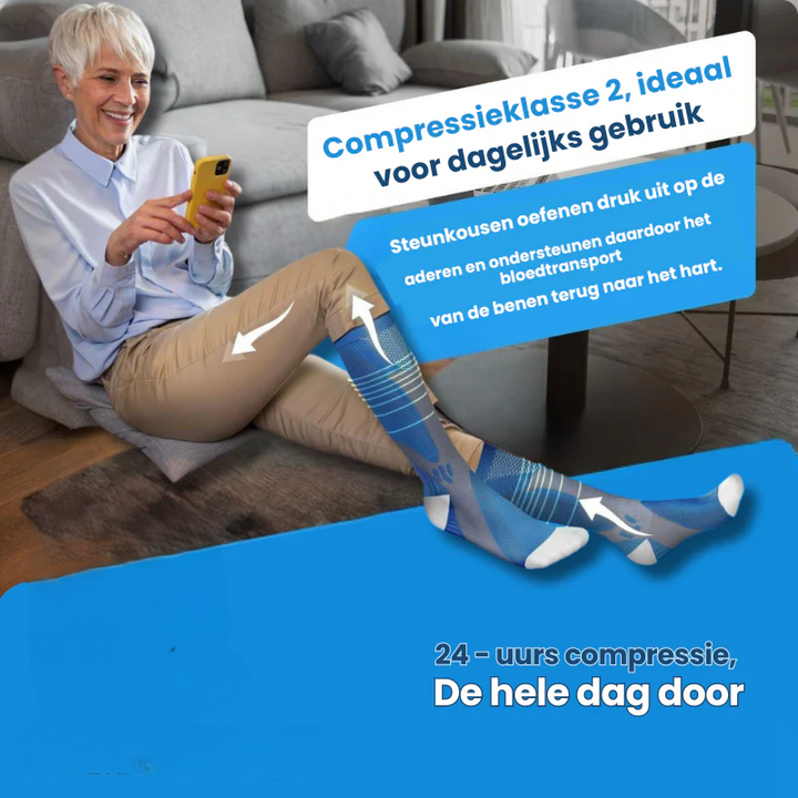 Unisex Compressiekousen voor Pijnverlichting en Herstel