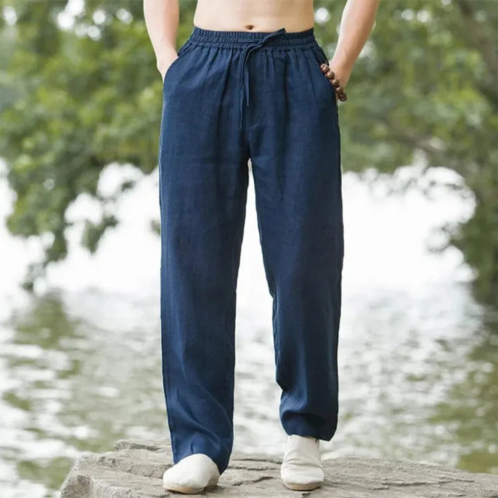 Comfortabele herenmode broek ideaal voor strandkleding en vakantie