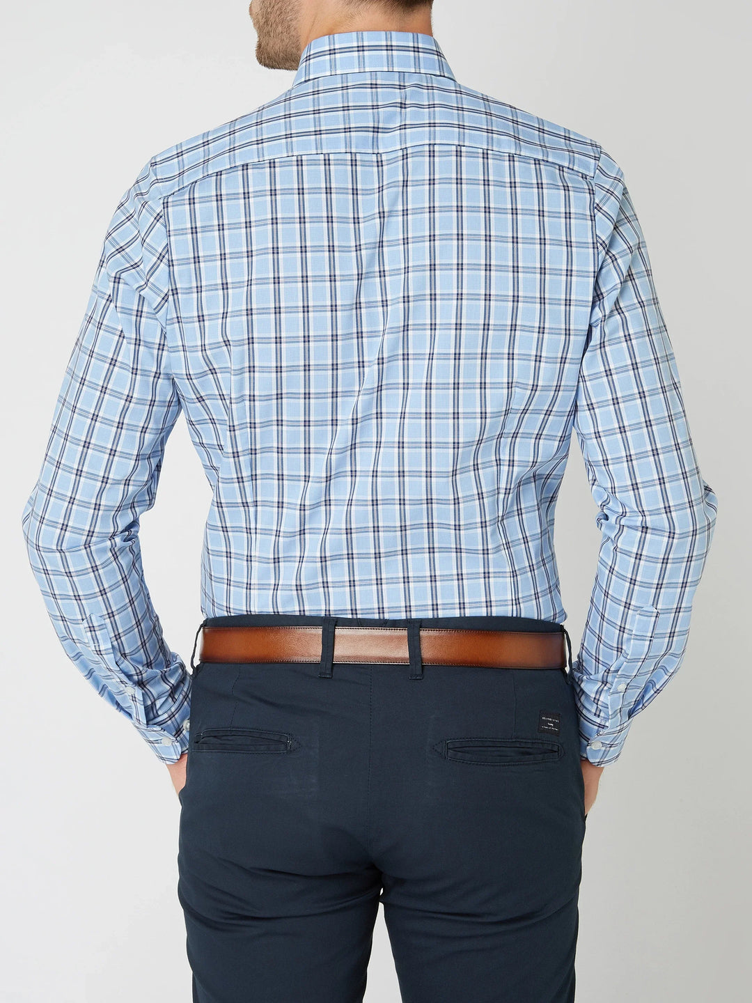 Dagelijks heren geruit overhemd, comfortabel en modieus, lange mouwen voor een complete en stijlvolle look.