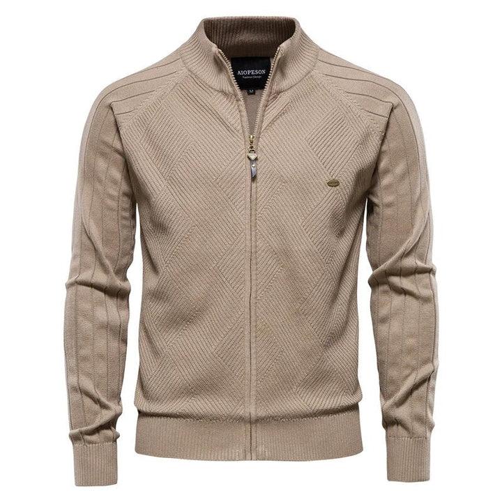 Heren kleding: warm en comfortabel college vest. Perfect voor een relaxte, stijlvolle look.