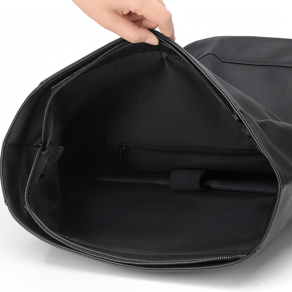 Ruime waterdichte reisrugzak voor heren met apart laptopvak, comfortabel en veilig voor al je spullen.