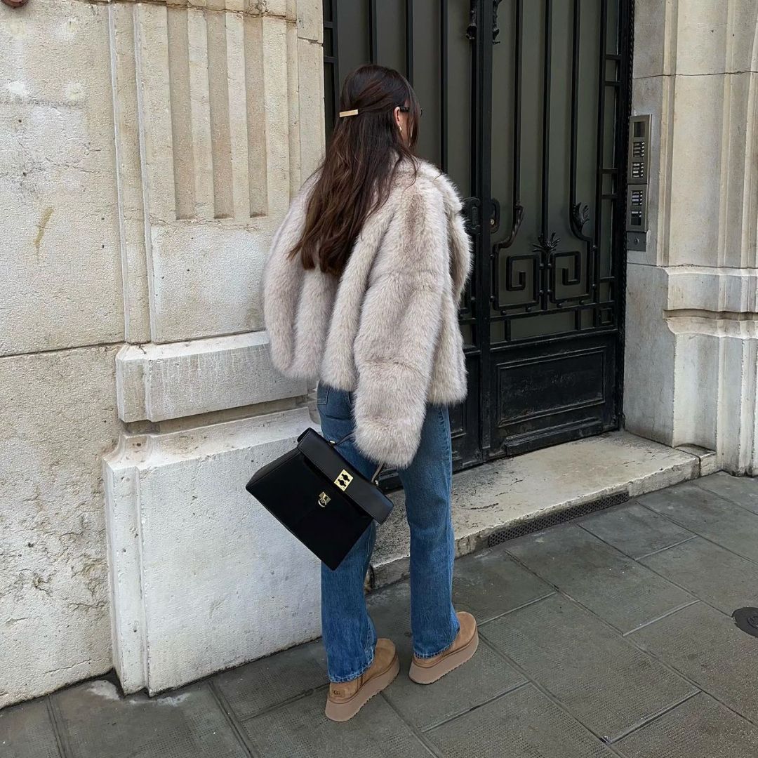 Bovenkleding: warme damesjas, met getailleerde pasvorm voor een chique look.