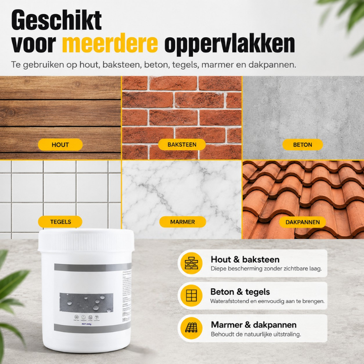 Waterdichte afdichting van dakgoten met transparante rubberpasta voor langdurige bescherming.