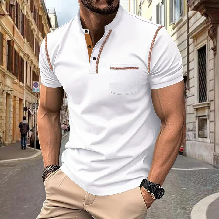 Stijlvolle klassieke heren polo voor de zomer in comfortabele pasvorm