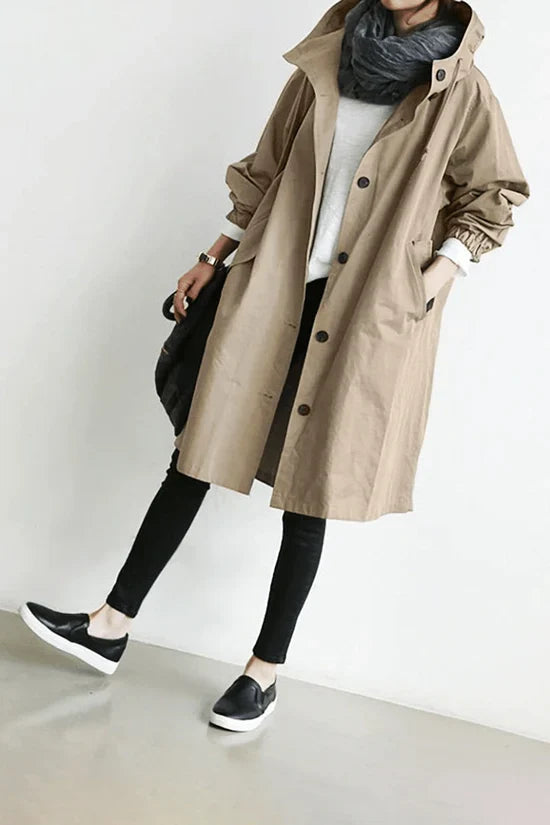 Dames windjack Stella: een stijlvolle, oversized windbreaker, perfect voor alle seizoenen.