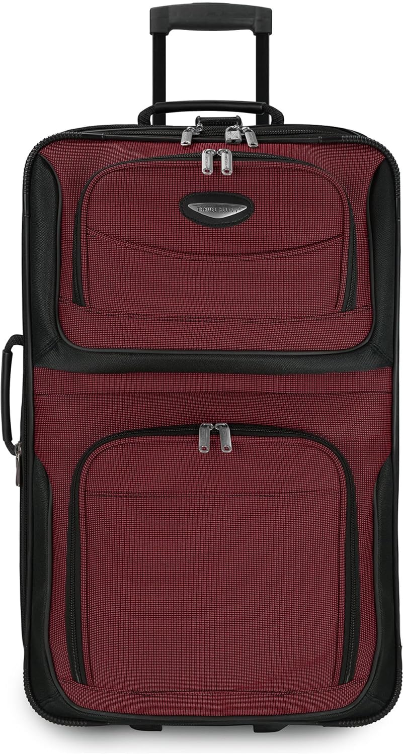 Open TravelMax softshell koffer interieur met inpakboxen, ideaal voor gestructureerd inpakken.