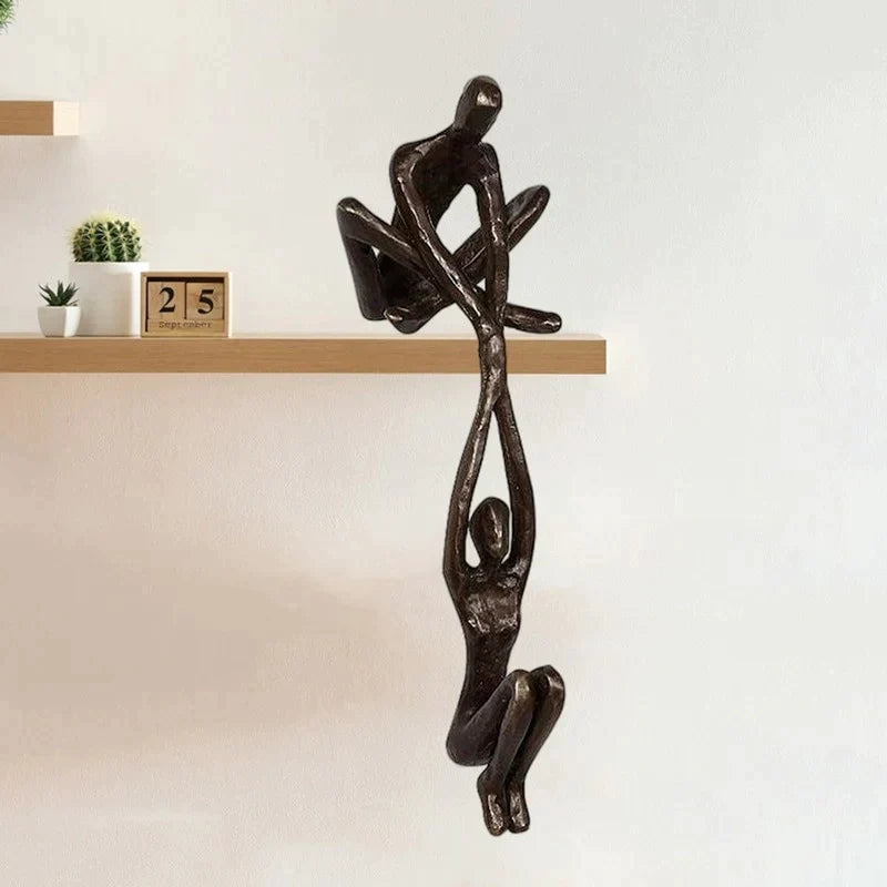 Artistiek liefdesbeeldje en woondecoratie, perfect als uniek cadeau