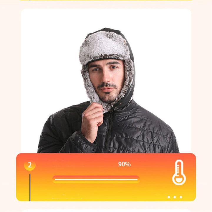 Actiefoto van de muts gedragen tijdens het skiën of snowboarden op de piste