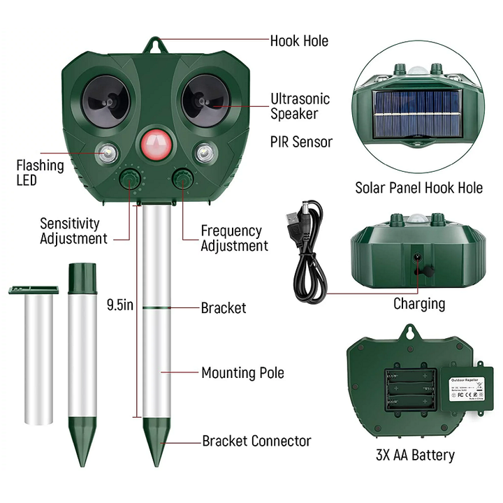 Compleet geleverde set met accessoires