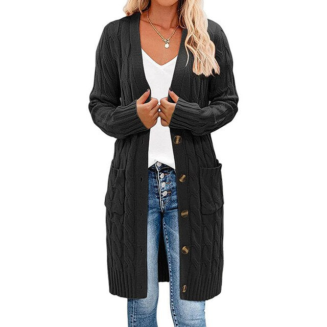 Casual chic damesvest in lange pasvorm voor dagelijks gebruik