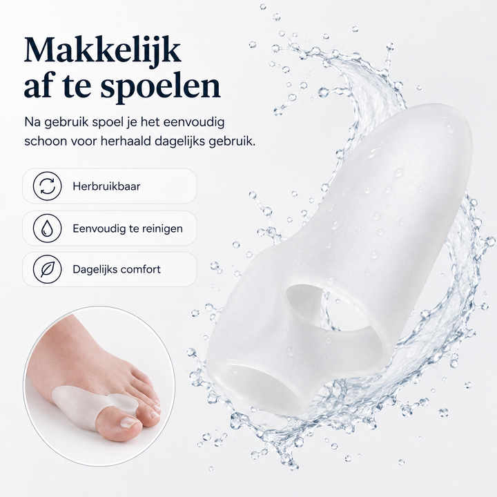 Flexibele unisex teenbeschermer voor extra comfort aan de voet