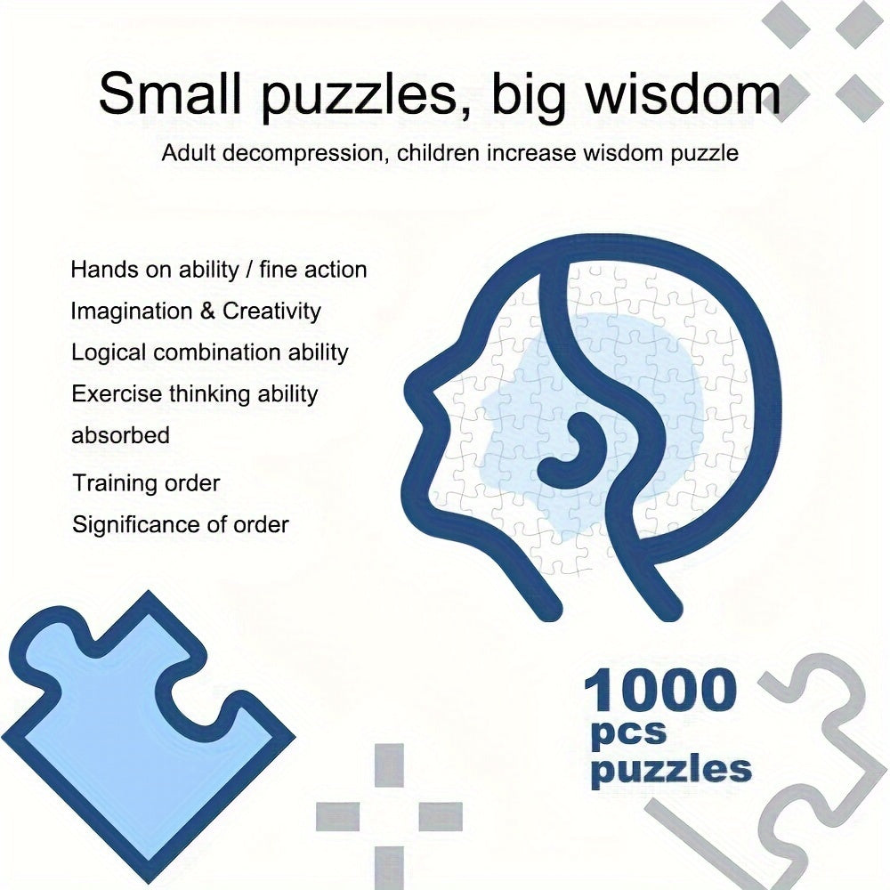 Levendige ronde 1000-delige sterrenbeeld puzzel, toont astrologische symbolen en het dierenriem design.