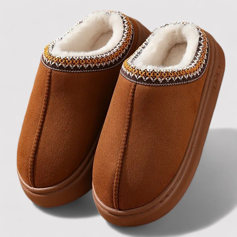 Zachte huisschoenen met warme voering voor heren en dames
