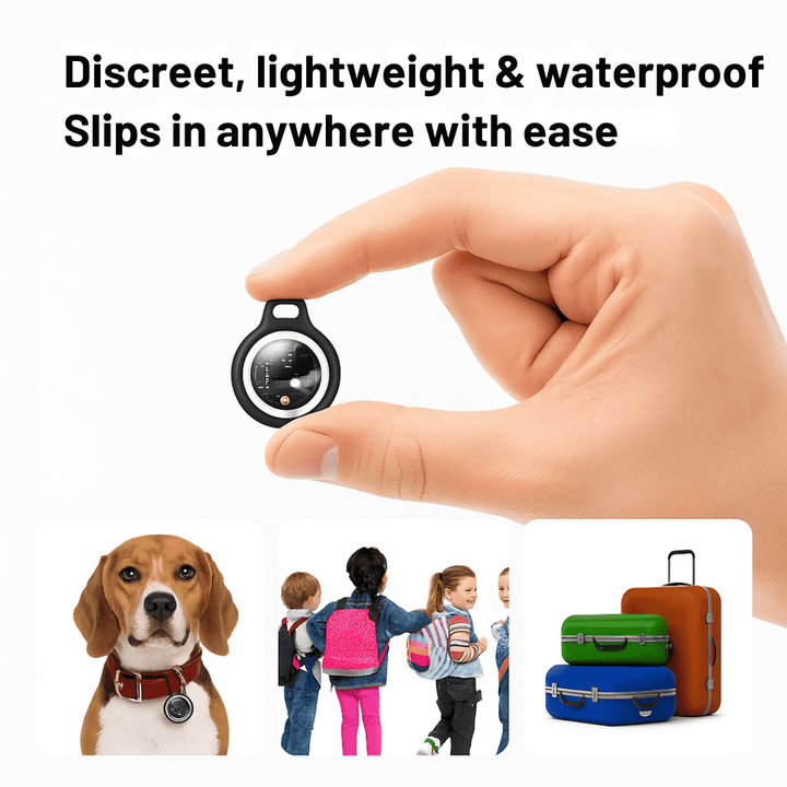 Verpakking en accessoires van de slimme bluetooth tracker voor dagelijks gebruik
