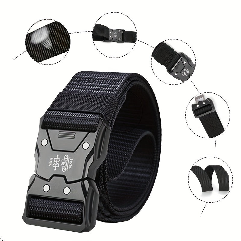 Kwalitatieve metalen gespdetail van de duurzame sport riem