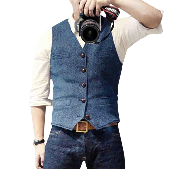 Stijlvol heren gilet, ideaal voor een elegante en verfijnde herenmode look.