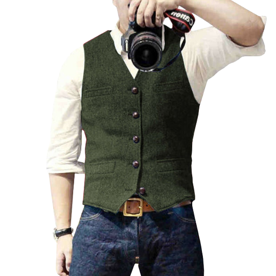 Modern heren vest voor een smart casual outfit of stijlvolle vrijetijdskleding.
