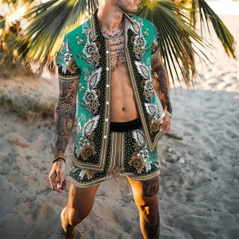 Casual heren set voor warme zomerdagen