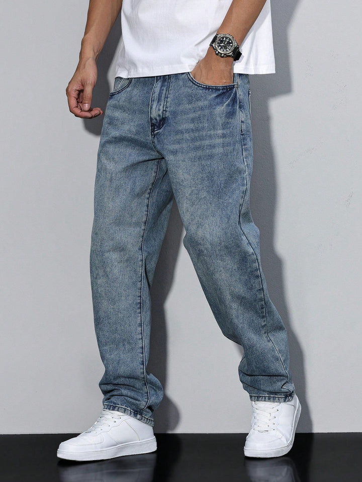 Stijlvolle heren baggy jeans, perfect voor een moeiteloos coole, casual look met focus op comfort.