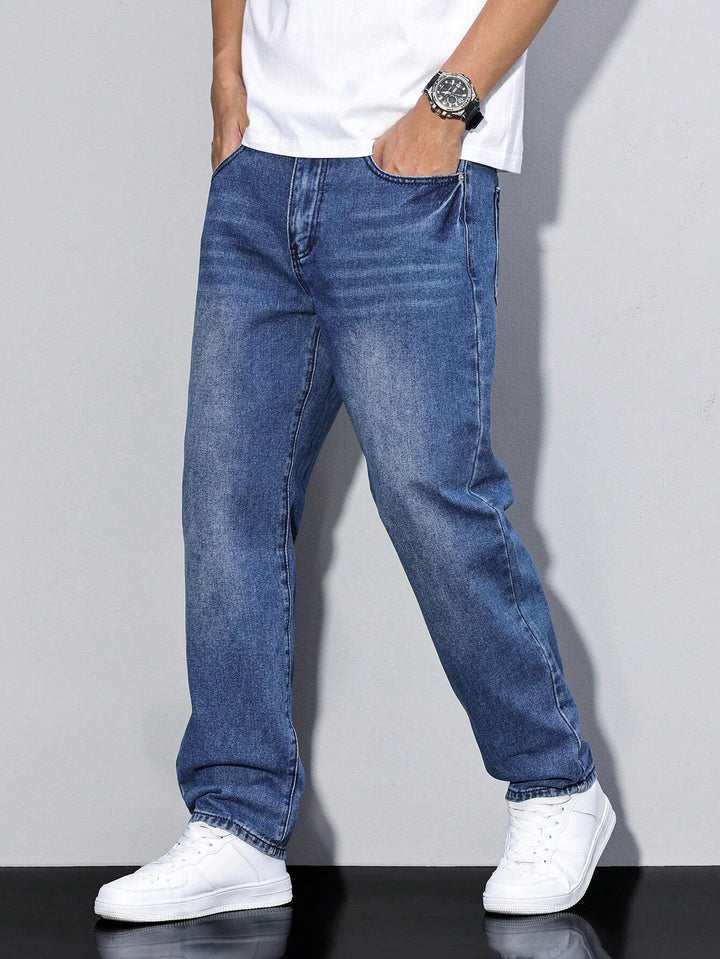 Comfortabele heren baggy jeans, veelzijdig en trendy voor diverse casual en streetwear gelegenheden.