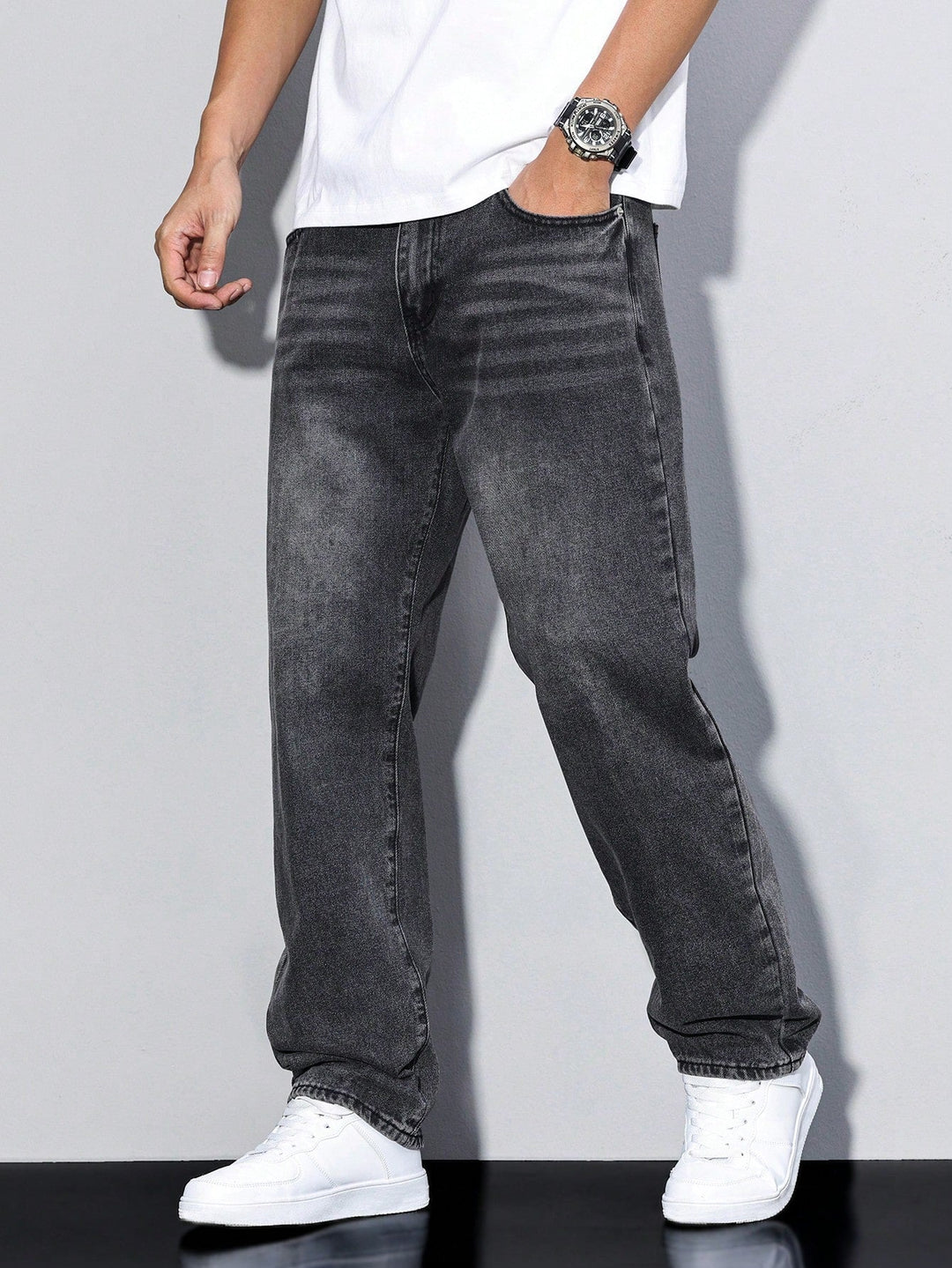 Ultiem comfort heren baggy jeans, gemaakt van duurzaam denim, perfect voor een ontspannen look.