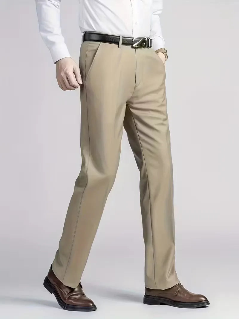Duurzame herenkleding rechte broek voor formele en casual outfits